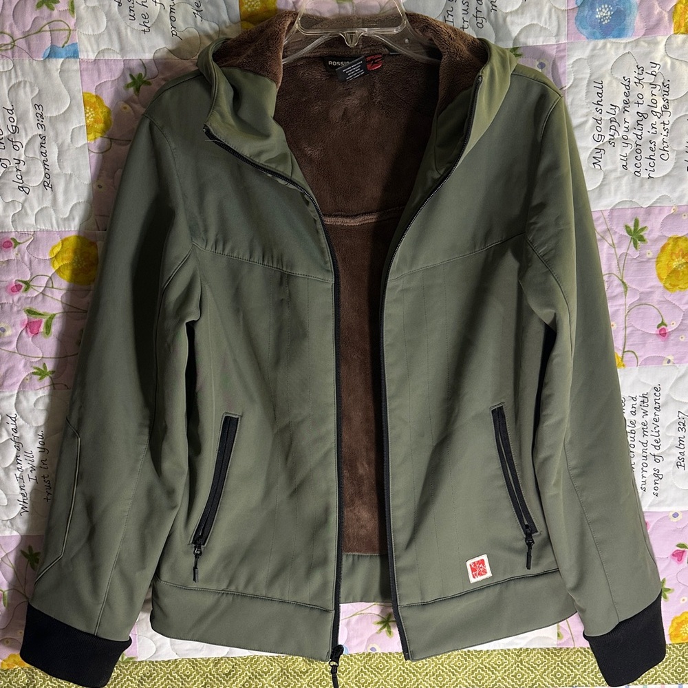 Rossignol Kara green hooded ski Jacket sz M
